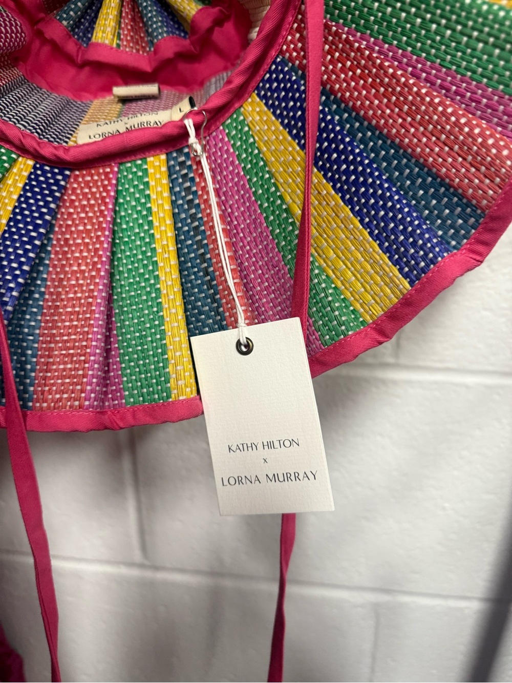 Resort Party | Fuchsia | Luxe Capri Hat- Large - Picture 3 of 3